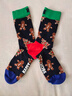 Happy Socks春夏款襪子女男襪多巴胺蝴蝶姜餅棉襪中筒襪禮盒 姜餅曲奇 1雙 M 36-40 曬單實(shí)拍圖