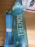 膳魔師（THERMOS）塑料杯Tritan隨行帶提手肩帶茶漏大容量男女士運動(dòng)水杯TESD-701 漸變藍 曬單實(shí)拍圖