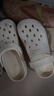 名創(chuàng)優(yōu)品（MINISO）洞洞鞋男女夏季外穿涼鞋防滑厚底踩屎感包頭涼拖鞋 卡其+海洋星星 曬單實拍圖