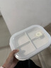 瓷之美陶瓷餐盤(pán)便當盒飯盒純白減脂餐具分格盤(pán) 家用分餐盤(pán)學(xué)生早餐盤(pán) 純白樂(lè )扣蓋大號飯盒 橢圓四格（配樂(lè )扣蓋） 曬單實(shí)拍圖
