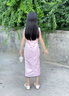 WVD國際品牌女童國風旗袍兒童新中式漢服2025新款兒童夏薄款唐裝小女孩洋裝 粉色 粉色 100 曬單實拍圖