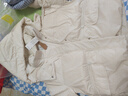 紫涵（ZIHAN）紫涵短款立領連帽羽絨服外套女2024年冬季新款白色保暖鴨絨面包服 米白 M 曬單實拍圖