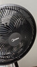 美的（Midea）【超級(jí)單品】七葉輕音立式電風(fēng)扇家用柔風(fēng)落地扇臺(tái)式桌面小型風(fēng)扇大風(fēng)量節(jié)能搖頭宿舍電扇 SAF30AB 曬單實(shí)拍圖