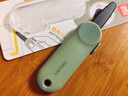 得力（deli）創(chuàng  )意便攜美工刀小號鋸齒刀裁紙刀快遞開(kāi)箱神器黑刃防銹 學(xué)生安全開(kāi)箱刀可鋸可割辦公用品 TD5綠 曬單實(shí)拍圖