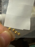 喜上眉梢足金999重工古法金珠散珠3D硬金光面磨砂黃金轉運珠圣誕節禮物女 0.8g【4mm重版光珠四顆】 曬單實(shí)拍圖