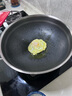 康巴赫新款炒鍋不粘鍋316L不銹鋼炒菜鍋32cm雙面蜂窩平底電磁爐通用 曬單實(shí)拍圖