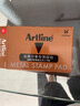 旗牌（Shachihata）Artline 辦公財務金屬印章印臺銅章印臺油性墨水印尼印臺印泥 56*90mm 紅色 EHP-2 曬單實拍圖