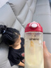 恩尼諾兒童直飲吸管杯寶寶PPSU喝水杯親子學(xué)生幼兒園辦公室海曼紅380ML 曬單實(shí)拍圖