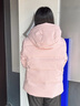 波司登（BOSIDENG）【七夕禮物】25新款羽絨服男女同款情侶90絨連帽短外套B250245550 橡皮粉1638 L 170/92A 體重約120-130斤 曬單實拍圖
