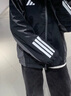 adidas休閑寬松三條紋撞色夾克外套男裝阿迪達(dá)斯官方輕運(yùn)動(dòng) 黑色     M 曬單實(shí)拍圖