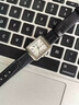 瑞士正品Longines浪琴手表女士名牌防水氣質(zhì)專(zhuān)用輕奢超薄方形女表 黑皮本白 曬單實(shí)拍圖