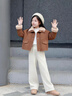 巴拉巴拉balaOne童裝女童長(cháng)褲加絨直筒褲兒童褲子2025冬裝新款保暖百搭潮 白色調00411 130 曬單實(shí)拍圖
