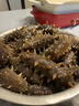 疊嶼 半干海參鹽漬刺參拉缸鹽深海底播滋補非即食大連海產(chǎn)干貨家庭裝 20頭左右/500g 曬單實拍圖