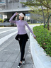 陶芙（taofu）羽毛球服套裝女2025秋冬氣質(zhì)顯瘦長(cháng)袖健身服專(zhuān)業(yè)打球爬山訓練衣服 紫色長(cháng)袖兩件套（黑褲裙） M 曬單實(shí)拍圖