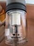 萬(wàn)象（WANXIANG）玻璃杯V219時(shí)尚便攜深胡桃色泡茶杯雙層手柄杯商務(wù)辦公帶濾網(wǎng)水杯 曬單實(shí)拍圖