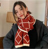 BéLIER LAINé100%羊毛圍巾女外搭披肩女士圍巾披肩圍巾高檔禮盒送女生生日禮物 【酒紅色禮盒裝】七夕送禮推薦 曬單實(shí)拍圖