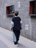 DUOLOVEMAMA撞色拼接時(shí)髦廓形兒童牛仔褲男女童休閑闊腿褲子春潮 單寧藍褲子【現貨】 140 cm 曬單實(shí)拍圖