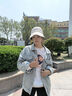 曇蓓漫防曬帽子女士秋冬毛呢漁夫帽大頭圍時(shí)尚洋氣遮太陽(yáng)鴨舌帽騎車(chē)防風(fēng) 秋冬毛呢漁夫帽【米白】可掛口罩 拍照上鏡 可調節大?。?4-60cm） 曬單實(shí)拍圖