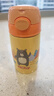 Nuby努比兒童保溫杯帶吸管便攜水壺小學(xué)生吸管杯黃色小熊 300ml 曬單實(shí)拍圖