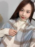 CONCISE KITE羊毛圍巾女秋冬季2025新款高級感保暖女士圍脖生日禮物送女友老婆香水藍(lán)格-高端品牌禮盒裝 曬單實(shí)拍圖