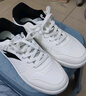 安踏板鞋男鞋秋冬新款白色運動(dòng)鞋子男薄底校園通勤學(xué)生輕松小白鞋 曬單實(shí)拍圖