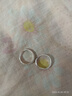 老銀匠滿(mǎn)天星s925銀耳圈耳環(huán)女款情人節禮物耳扣氣質(zhì)時(shí)尚簡(jiǎn)約銀耳飾女士 小號-925銀/含證書(shū)/一對裝 曬單實(shí)拍圖