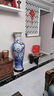 沐欽景德鎮陶瓷器牡丹青花落地大花瓶中式客廳玄關(guān)裝飾電視柜開(kāi)業(yè)擺件 1米手繪青花牡丹大花瓶單個(gè)保 1cm 曬單實(shí)拍圖
