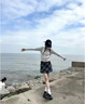 帛芮半身裙子女秋季2025新款毛呢半身裙子短款格子包臀裙短裙A字裙 曬單實拍圖