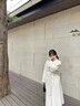 春乏2025年流行春秋季中長款過膝雙面絨毛呢外套女百搭小個(gè)子呢子大衣 米白色雙面尼版 XXS 建議95斤以下 曬單實(shí)拍圖