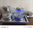 FUNORK全自動上水電熱水壺電茶壺泡茶專用燒水器茶臺燒水壺一體機茶桌茶幾嵌入式茶具 蒸茶款不銹鋼色（37x20cm） 曬單實拍圖