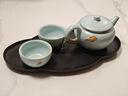 萬(wàn)仟堂（Edenus）茶具套裝 陶瓷高檔茶具禮盒 帶茶盤(pán)功夫茶具茶壺 云起C 粉青釉 曬單實(shí)拍圖