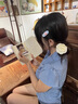 蝶嬌諾（DIEJIAONUO）連衣裙子女夏季2025新款女裝韓版學(xué)生學(xué)院風(fēng)純欲辣妹收腰御姐氣質(zhì) 襯衣+褲裙（有腰帶） S 曬單實(shí)拍圖