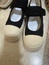 樂(lè )卡利百搭大頭帆布鞋運動(dòng)休閑女單鞋厚底淺口2025新款小個(gè)子增高法式 黑色36碼 曬單實(shí)拍圖