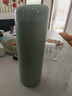 米家 保溫杯 316不銹鋼水杯 男女士杯子 大容量茶杯便攜 350ml綠色 曬單實(shí)拍圖