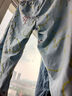 浪莎女士睡衣女夏季薄款棉質(zhì)短袖七分褲套頭圓領(lǐng)可外穿家居服 曬單實(shí)拍圖