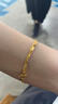 中國黃金（CHINA GOLD）雙層蝴蝶黃金手鏈女999足金手鏈金首飾七夕情人節(jié)禮物送女友老婆 足金蝴蝶手鏈約2.1g【玫瑰禮盒】 曬單實(shí)拍圖