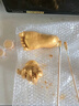 洽苒寶寶滿月手足印嬰兒手模腳模型手腳印泥紀(jì)念品那色純手工周歲禮物 0-6月黑胡桃木色手模套裝  曬單實拍圖