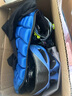 統(tǒng)步輪滑護(hù)具兒童騎行頭盔自行車平衡車滑板護(hù)膝護(hù)肘護(hù)手護(hù)具套裝 藍(lán) 曬單實(shí)拍圖