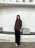 LAZY DAY TREND戶(hù)外拼色半拉鏈吸濕速干運動(dòng)長(cháng)袖T恤男防曬涼感抗菌短袖 勃艮第紅 L 曬單實(shí)拍圖