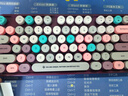 鐳拓 Rantopad RF104無線鍵盤鼠標(biāo)套裝 辦公鍵鼠套裝 復(fù)古鍵盤 鼠標(biāo) 套裝104鍵全尺寸 紫色混彩 曬單實拍圖