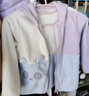 戴維貝拉（DAVE＆BELLA）兒童搖粒絨外套女童衣服連帽男童上衣2025秋季新款童裝寶寶外衣 紫色【現(xiàn)貨】 110 cm（建議身高100-110cm） 曬單實拍圖