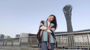 恒源祥民族風(fēng)披肩外搭女新款拼色秋冬季時(shí)尚云南旅游圍巾兩用斗篷毛毯潮 藍色 曬單實(shí)拍圖