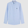 U.S.POLO ASSN.襯衫男春秋長(cháng)袖白色休閑工裝外套高端免燙抗皺寬松藍色男士襯衣 曬單實(shí)拍圖