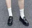 百麗氣質(zhì)樂福鞋女24秋商場同款真皮款單鞋B5K1DCA4 黑色 37 曬單實拍圖