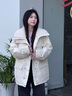 ONLY2025冬季新款90白鴨絨工裝風(fēng)收腰設計寬松羽絨服女|125423005 A06太古白色 XS 曬單實(shí)拍圖