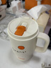 蘇泊爾保溫杯雙飲大容量高顏值吸管杯子運動戶外大肚冰霸水杯 晨曉白【晶瓷款】 680ml 曬單實拍圖