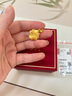 周大生（CHOW TAI SENG）黃金吊墜足金浪漫玫瑰花掛墜硬金七夕情人節(jié)禮物送女友 足金心動玫瑰吊墜(單吊墜-不含鏈) 2.15g 曬單實拍圖