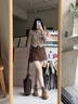 卓詩(shī)尼復古馬丁靴女2025年秋冬新款增高粗跟大黃靴女靴子英倫風(fēng)串珠短靴 駝色-單里 37 曬單實(shí)拍圖
