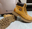 駱駝（CAMEL）馬丁靴男鞋冬季新款耐磨止滑增高厚底大黃靴戶(hù)外登山工裝靴子 G13W379132 金黃色(男款)  44 曬單實(shí)拍圖