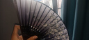 E木果 扇子古風(fēng)折扇復古COS中國風(fēng)生日禮物夏天扇子古裝漢服拍照道具舞蹈扇潑墨款 曬單實(shí)拍圖